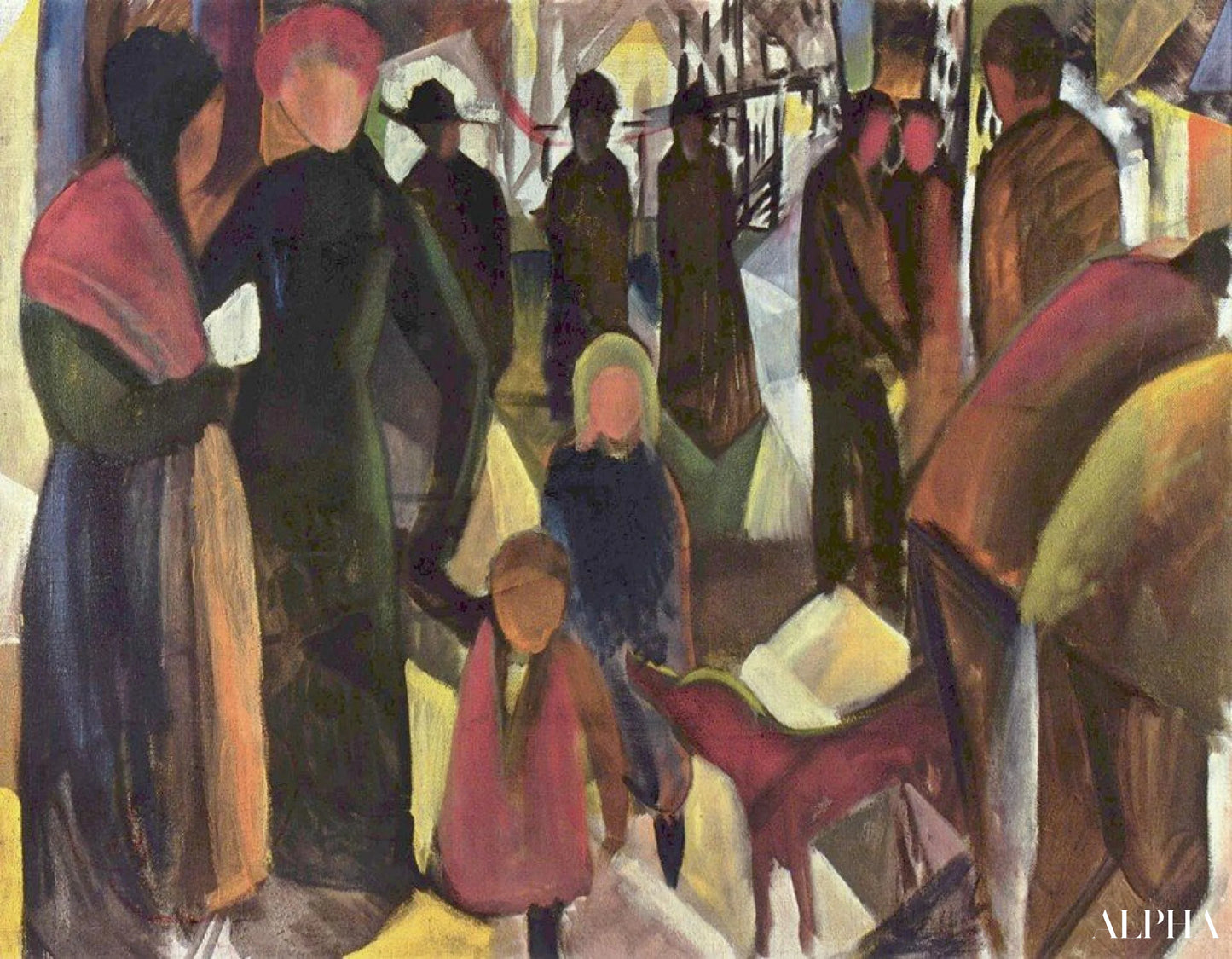 Adieu - August Macke - Reproductions de tableaux et peintures haut de gamme