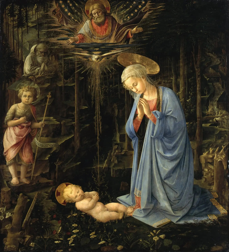 Tilbedelse i skogen - Fra Filippo Lippi