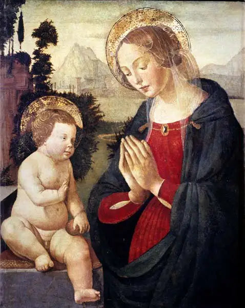 Barnets tilbedelse. - Domenico Ghirlandaio