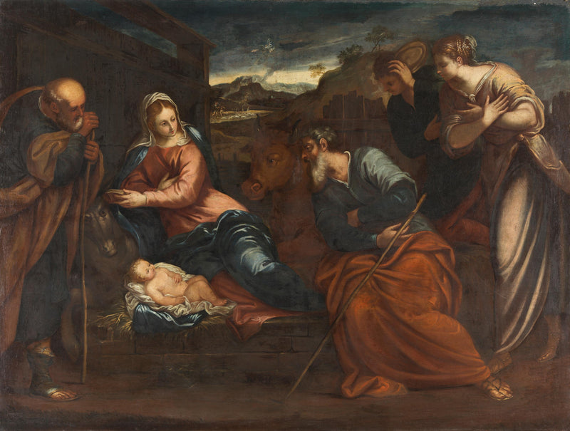 Adorasjon av hyrdene - Jacopo Tintoretto