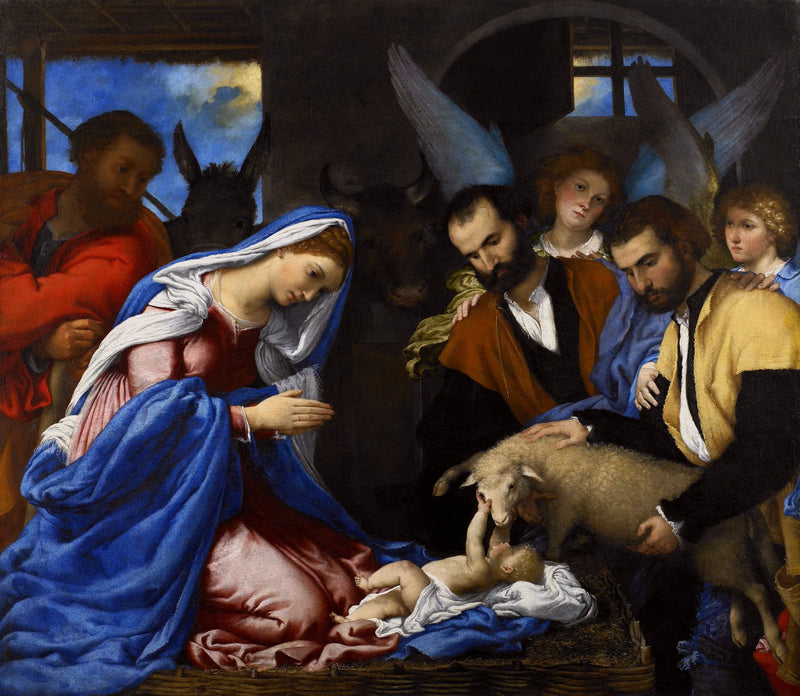 Adorasjon av hyrdene - Lorenzo Lotto