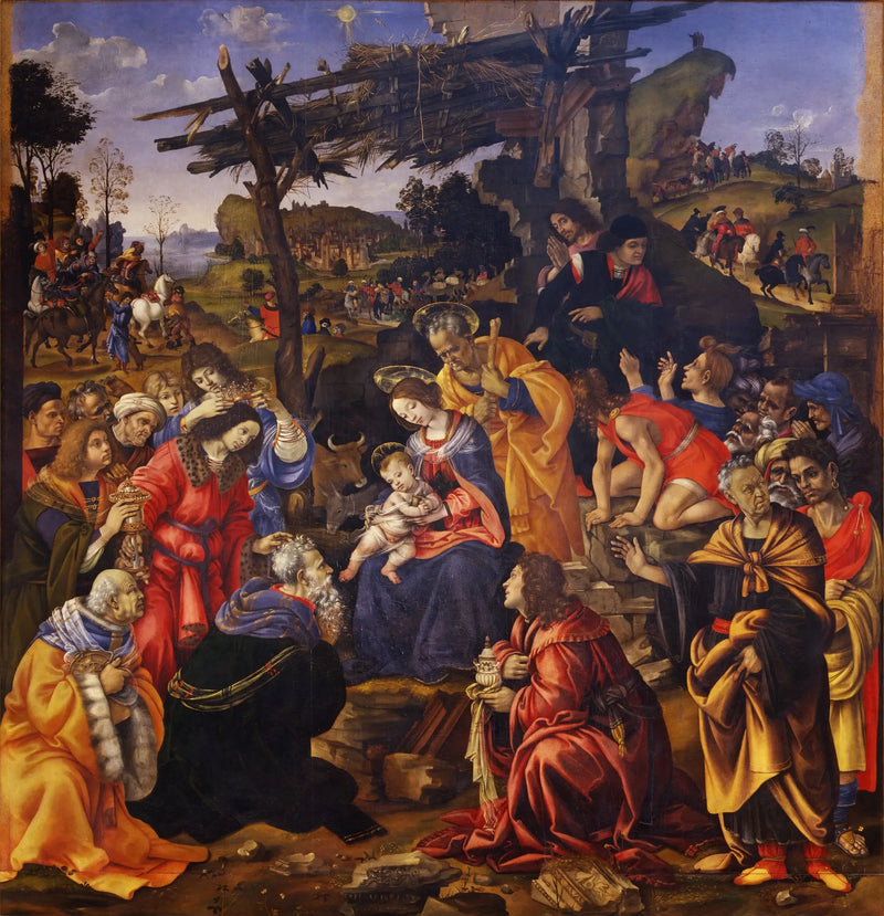 Adorasjon av de vise menn - Filippino Lippi