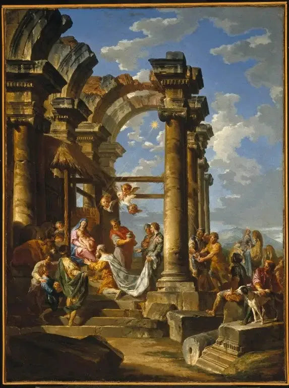 Adorasjon av de vise menn - Giovanni Paolo Panini

Source:
Adoration des Mages - Giovanni Paolo Panini