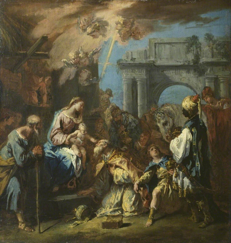 De helliges tilbedelse - Sebastiano Ricci