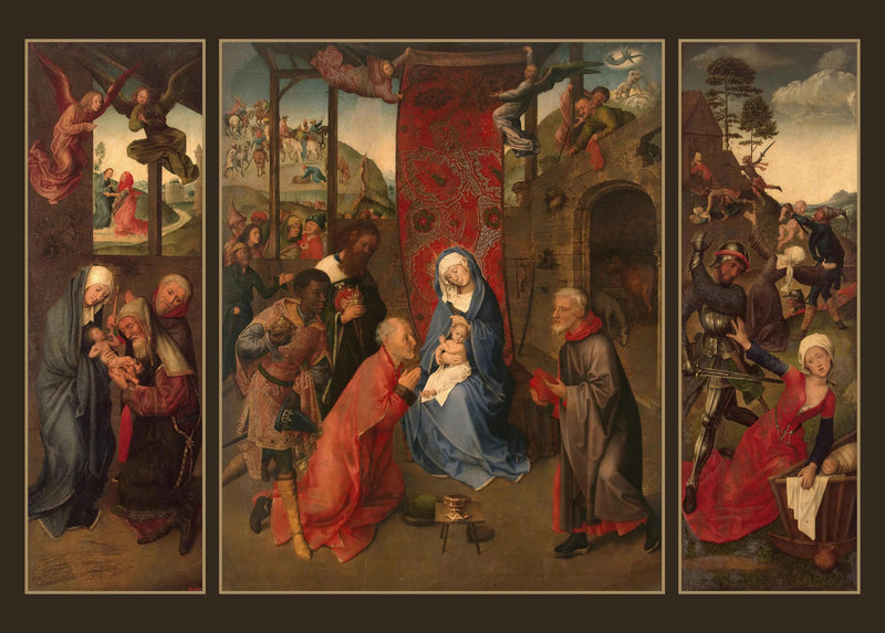 De vise menns tilbedelse (Triptyk) - Hugo van der Goes