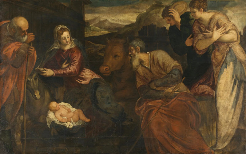 Tilbedelse av hyrdene - Jacopo Tintoretto