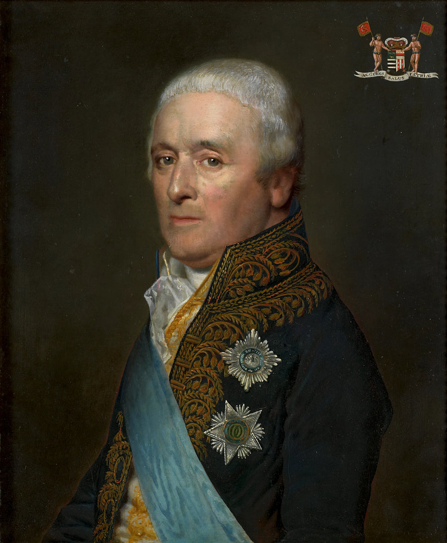 Adriaen Pieter Twent (1745-1816), comte de Rosenburg. Ministre de l'Eau, Ministre de l'Intérieur, chambellan du roi Louis Napoléon - Willem Bartel van der Kooi