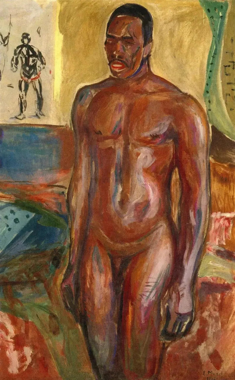 Afrikansk naken stående - Edvard Munch