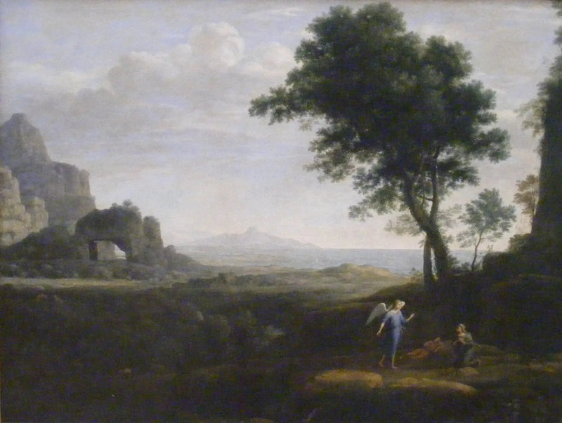 Agar og Ismaël i ørkenen - Claude Lorrain