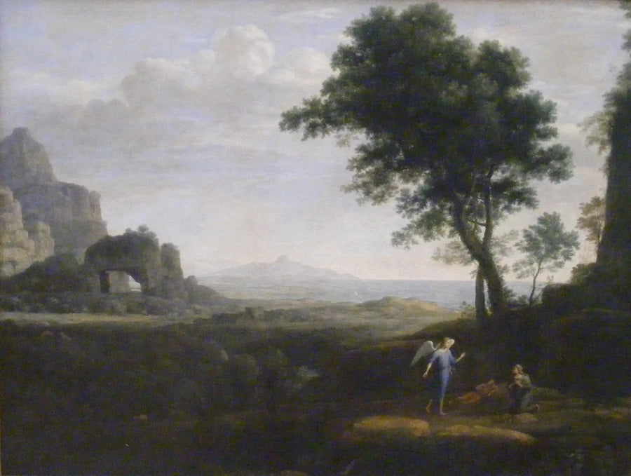 Agar og Ismaël i ørkenen - Claude Lorrain
