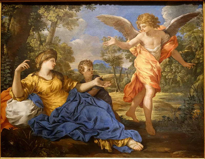 Agar og engelen - Pietro da Cortona