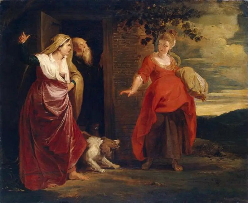 Agar forlater Abrahams hus - Peter Paul Rubens