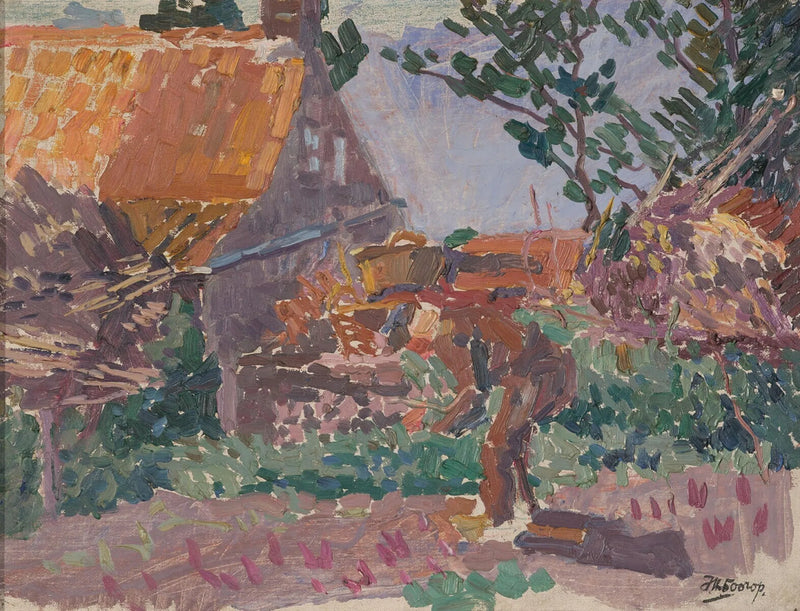 Landbruker i sin hage - Jan Toorop