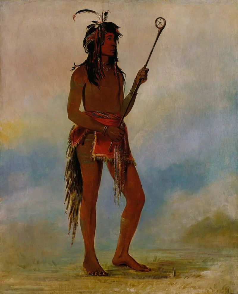Ah-nó-je-nahge, Den som står på begge sider, en utmerket ballspiller - George Catlin

Source:
Ah-nó-je-nahge, Celui qui se tient des deux côtés, un joueur de balle distingué - George Catlin