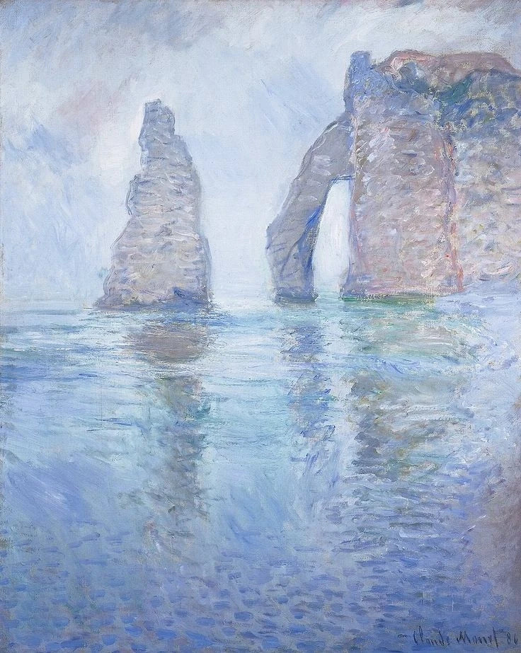 Nålen og nedstrømsporten W1042 - Claude Monet