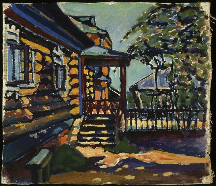 Akhtyrka, hovedinngang til dachaen - Vassily Kandinsky