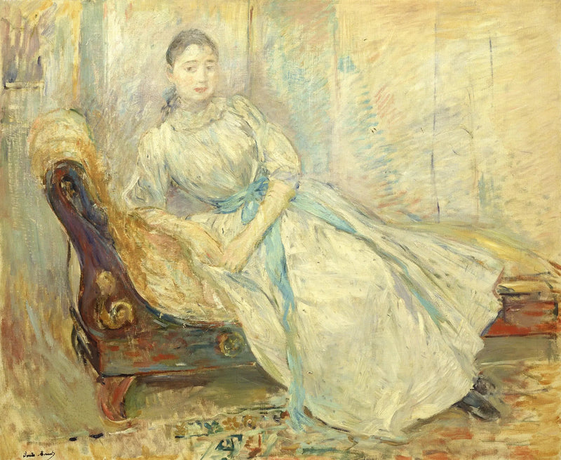 Albine Sermicoli på verkstedet - Berthe Morisot