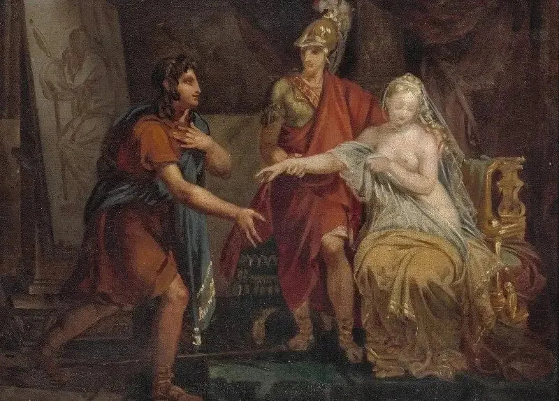 Alexandre overgir Campaspe til Apelle - Charles Meynier

Source:
Alexandre cédant Campaspe à Apelle - Charles Meynier