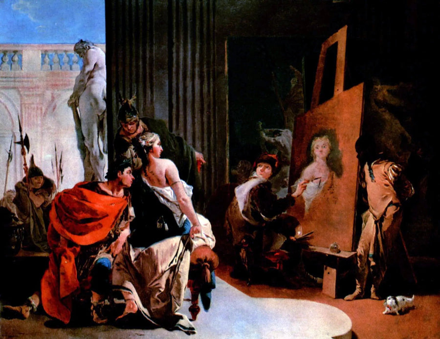 Aleksander den store og Campaspe i Apelles' verksted - Giovanni Battista Tiepolo