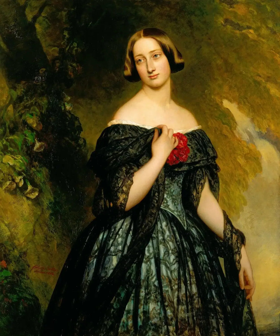 Alexandrine, hertuginne av Saxe-Cobourg-Gotha (1820-1904) - Franz Xaver Winterhalter

Source:
Alexandrine, duchesse de Saxe-Cobourg-Gotha (1820-1904) - Franz Xaver Winterhalter