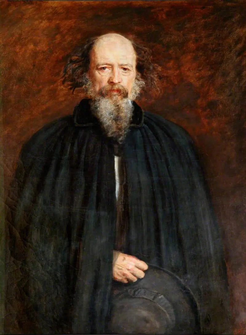 Alfred Tennyson (1809–1892), 1. baron Tennyson, FRS - John Everett Millais

Source:
Alfred Tennyson (1809–1892), 1er baron Tennyson, FRS - John Everett Millais
