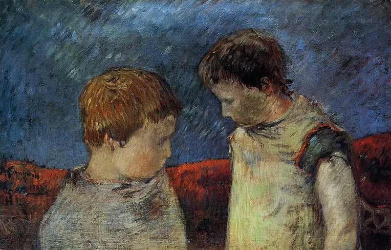 Aline Gauguin og en av brødrene hans - Paul Gauguin