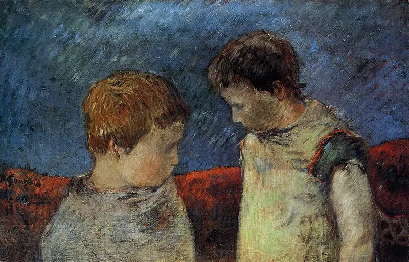 Aline Gauguin og en av brødrene hans - Paul Gauguin