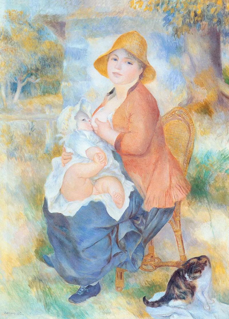 Aline Renoir ammer sin sønn Pierre - Pierre-Auguste Renoir
