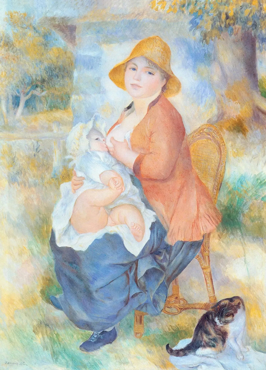 Aline Renoir ammer sin sønn Pierre - Pierre-Auguste Renoir