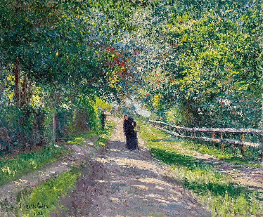 Alléen til Villa des Fleurs i Trouville - Gustave Caillebotte