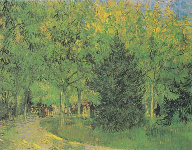 En allé i den offentlige hagen i Arles - Vincent van Gogh