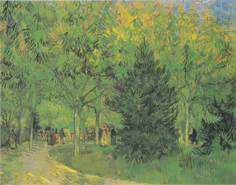 En allé i den offentlige hagen i Arles - Vincent van Gogh