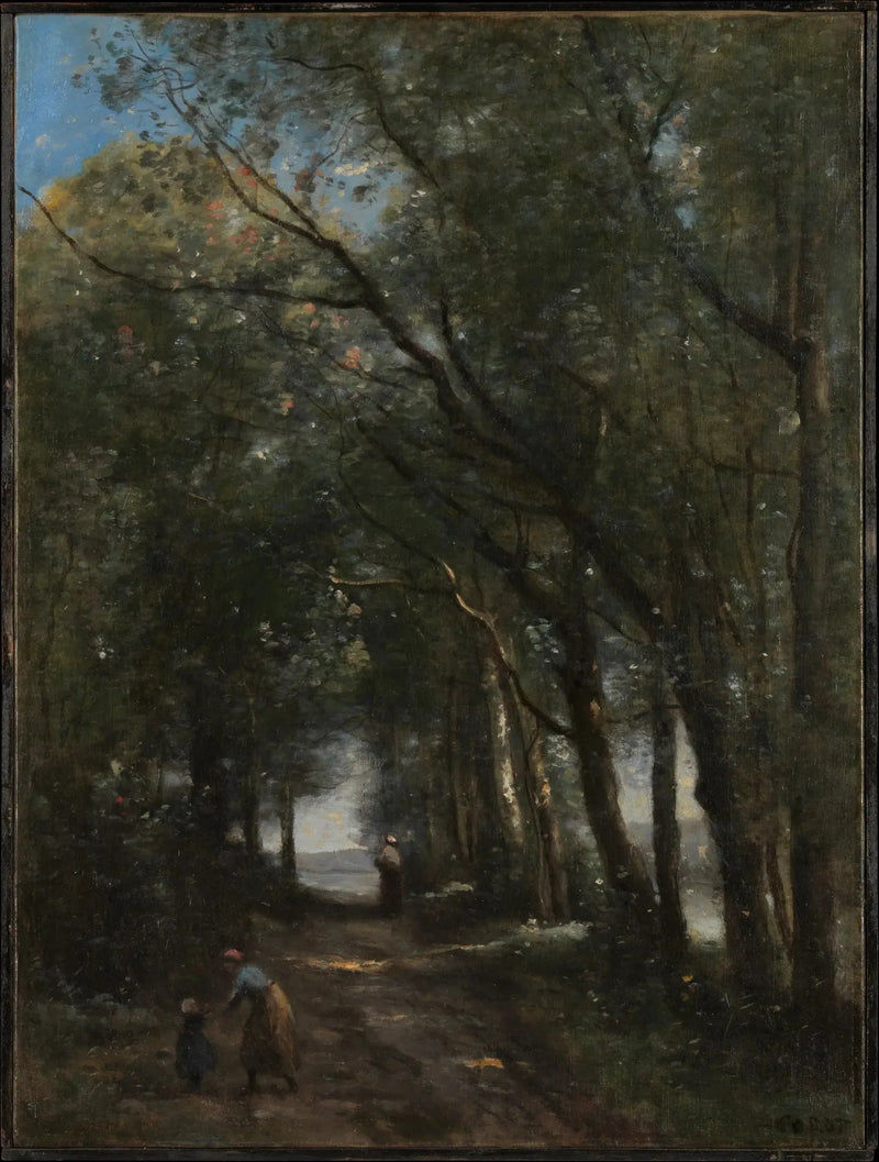 Allé under trærne - Jean-Baptiste Camille Corot