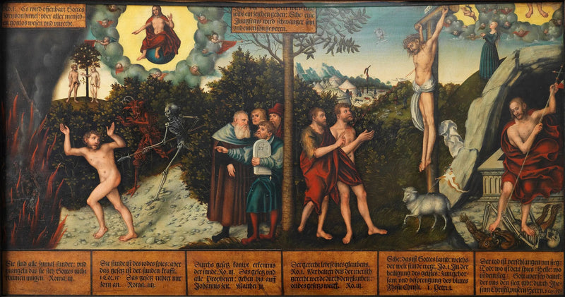 Allé av loven og nåden - Lucas Cranach den eldre