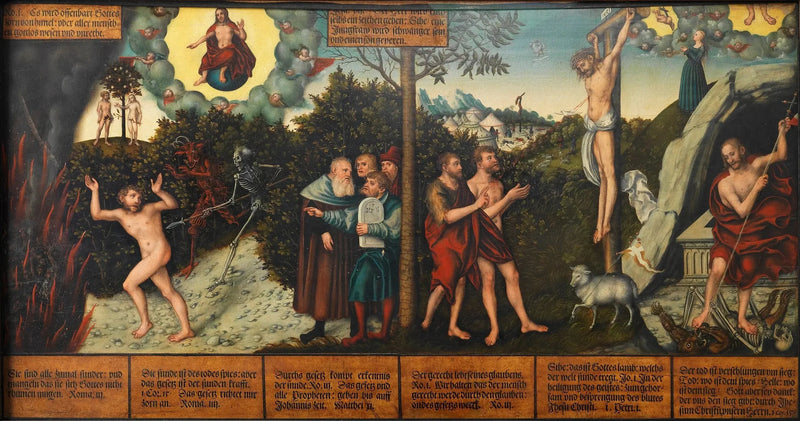 Allé av loven og nåden - Lucas Cranach den eldre