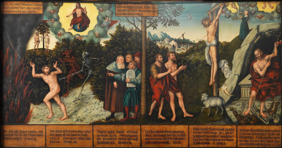 Allé av loven og nåden - Lucas Cranach den eldre