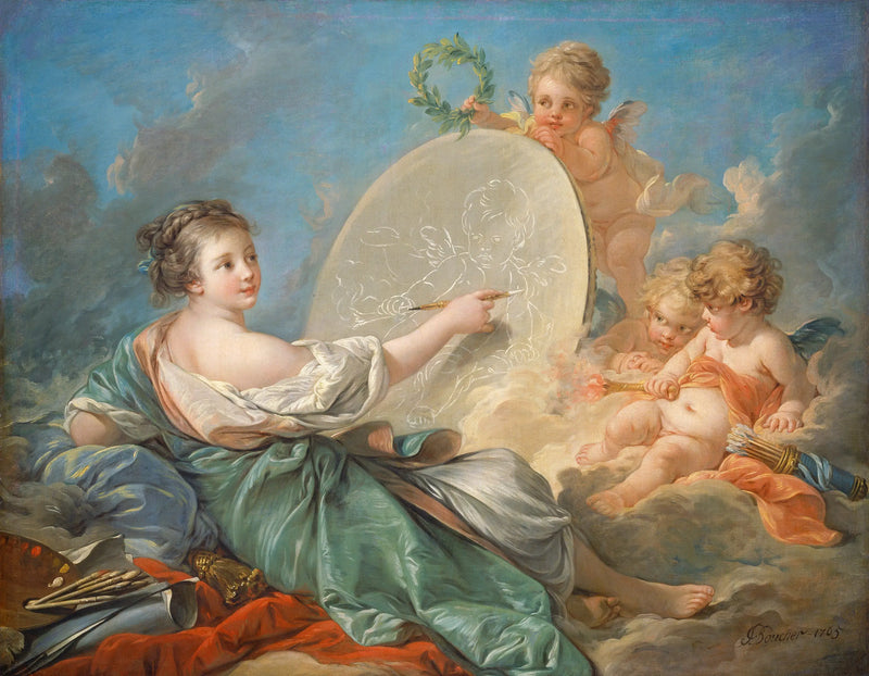 Allegori av maleriet - François Boucher