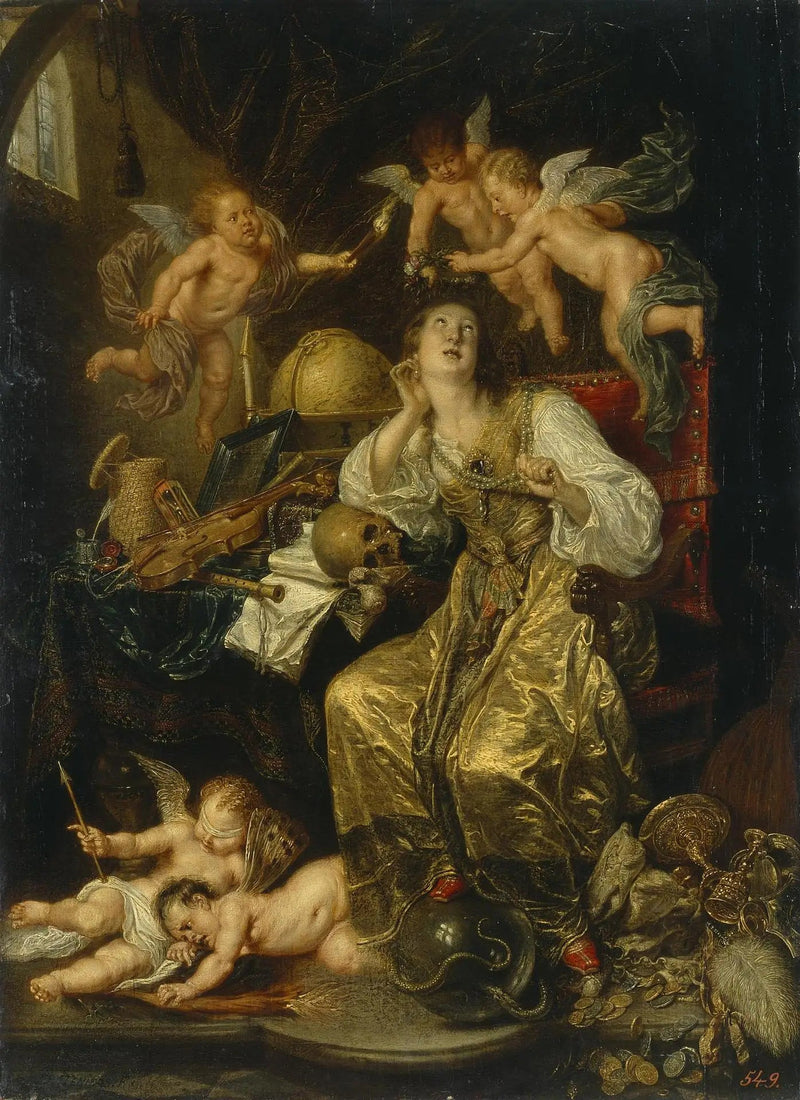 Allé de forsiktighet som seirer over tomhet (Allé av troen) - David Teniers den Yngre

Source:
Allégorie de la prudence triomphant de la vanité (Allégorie de la foi) - David Teniers le Jeune