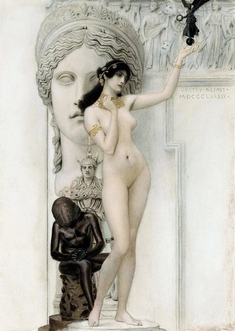 Allegori av skulptur - Gustav Klimt