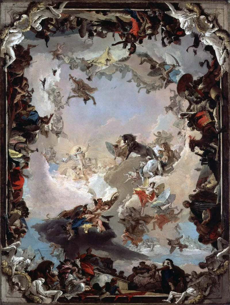 Allegori av planetene og kontinentene - Giovanni Battista Tiepolo