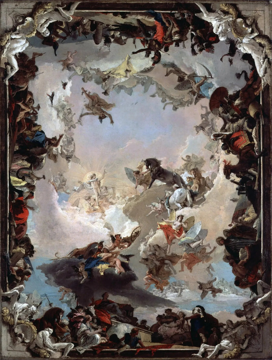 Allegori av planetene og kontinentene - Giovanni Battista Tiepolo