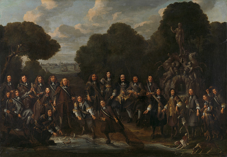 Allégorie de l'essor de la pêche hollandaise après la Seconde Guerre anglo-néerlandaise (1665-1667) - Willem Eversdijck
