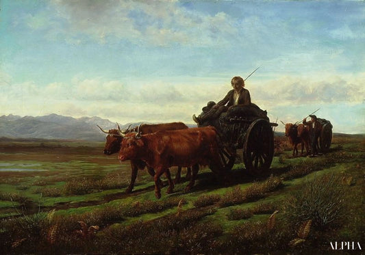Going to Market - Rosa Bonheur - Reproductions de tableaux et peintures haut de gamme