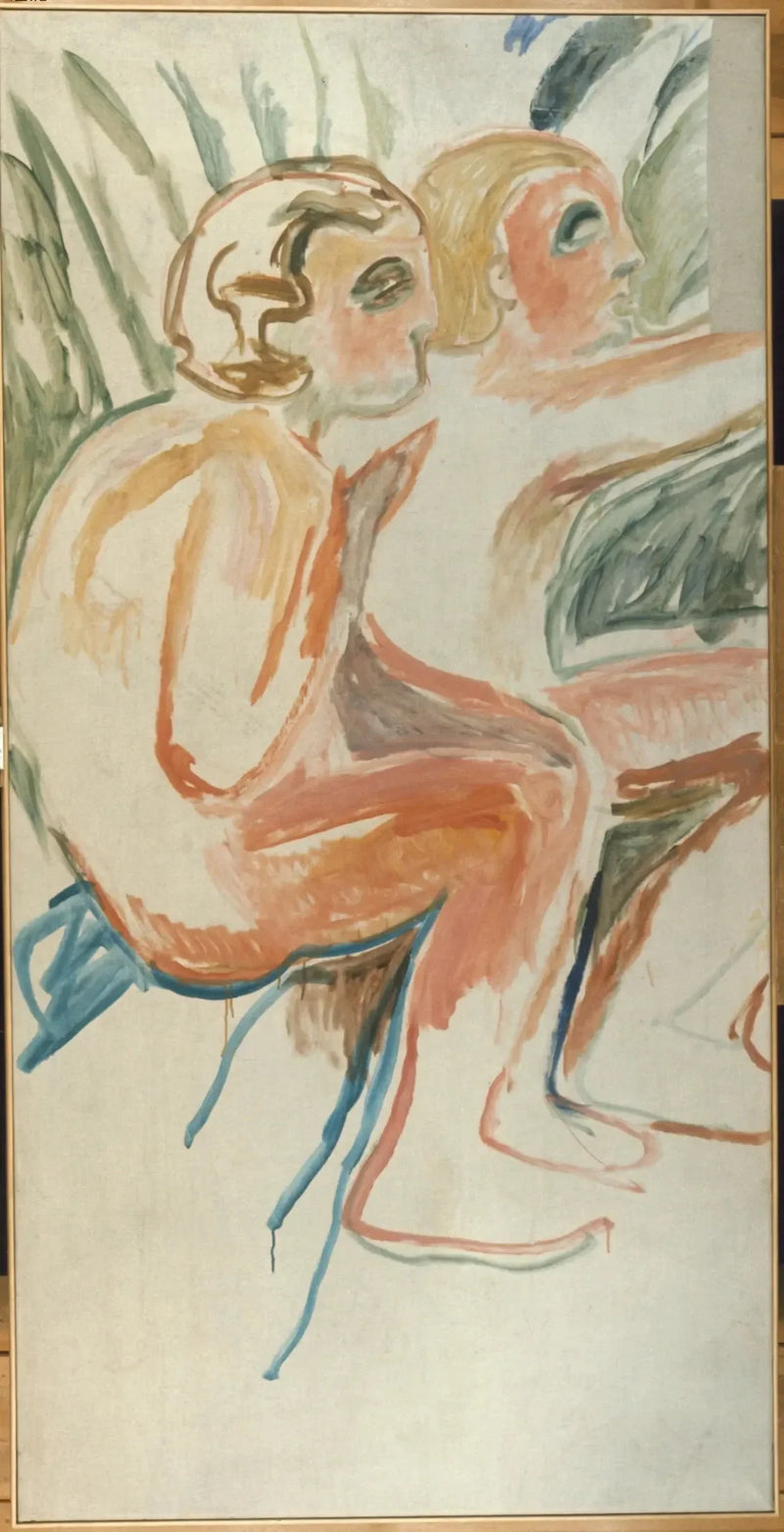 Alma Mater: to barn som sitter - Edvard Munch
