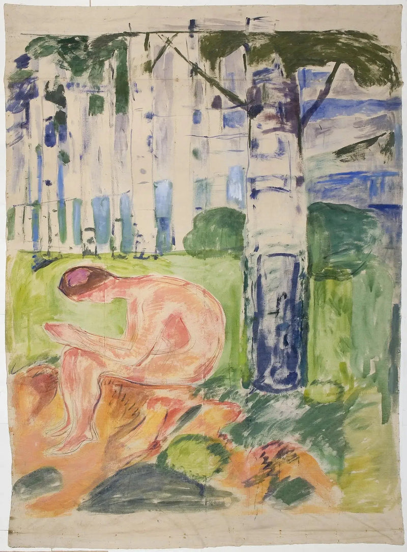Alma Mater: ung sittende - Edvard Munch