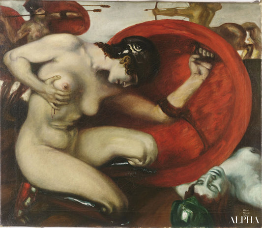 Amazone Blessée - Franz von stuck Reproductions de tableaux à la peinture à l’huile