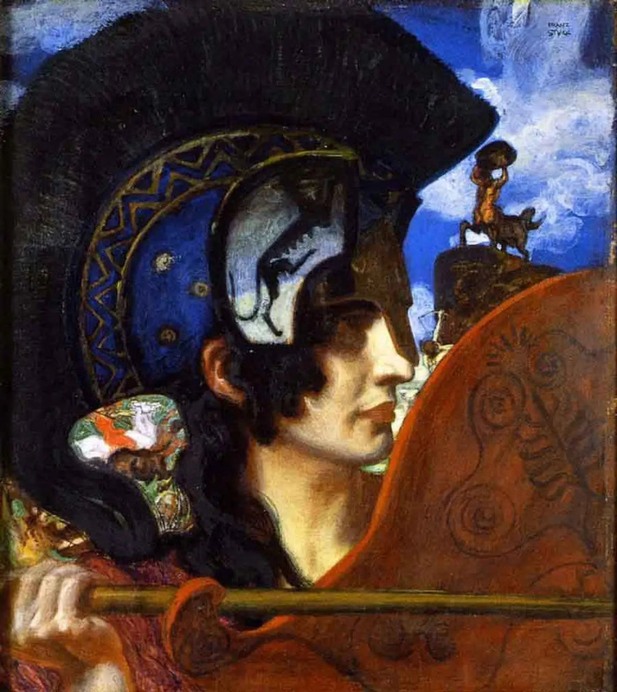 Amazone i Kamp - Franz Von Stuck