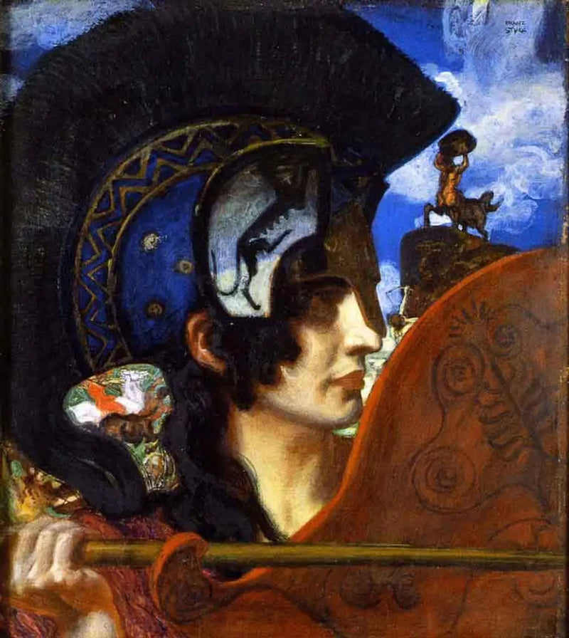 Amazone i Kamp - Franz Von Stuck