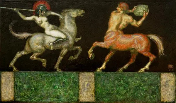 Amazone og Kentaur - Franz von Stuck