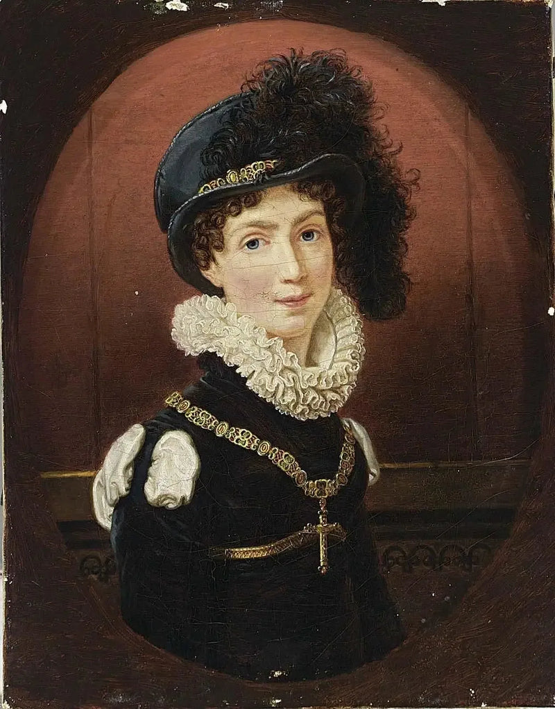 Amélie av Leuchtenberg, fremtidig keiserinne av Brasil (1812-1873) - Joseph Karl Stieler